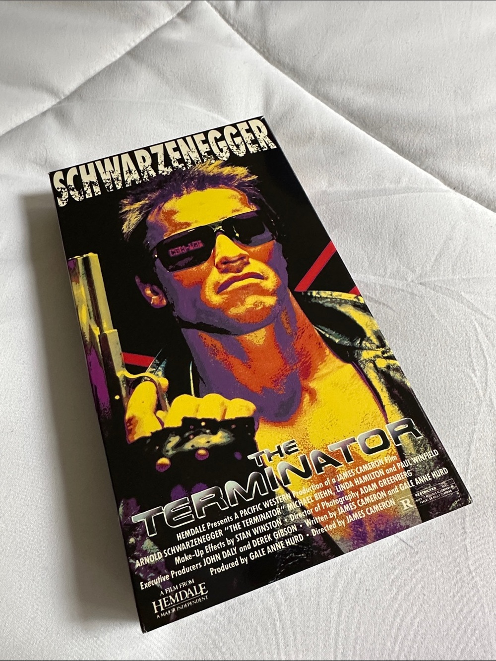 The Terminator VHS Featuring Schwarzenegger